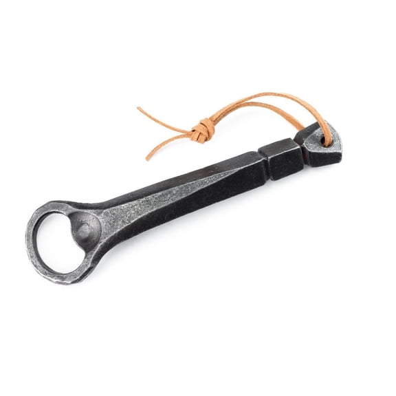 Bottle Opener - DYJP | Beer Opener, Hand Forged Iron Gift for Men | Great Gift for Groomsmen, Fathers Day or 6 year anniversary | Henley Style
