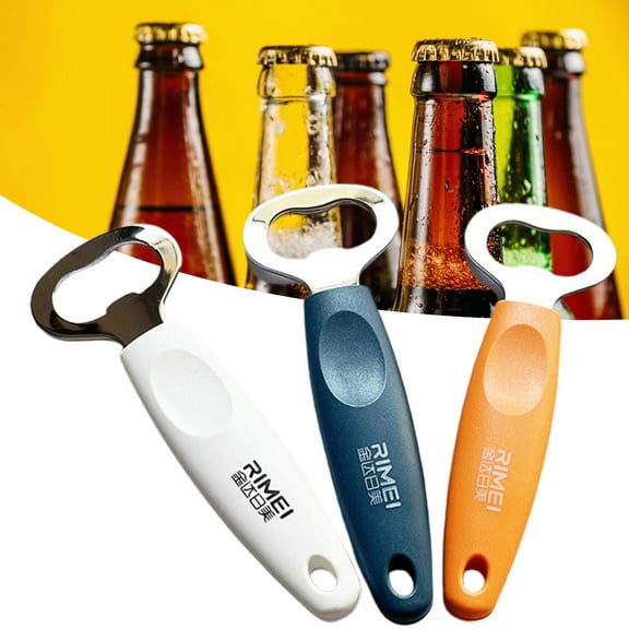 Bottle Opener Durable Carbon Steel Beer Bottle Opener Comfortable Grip Anti-Rust Can Opener Kitchen Accessories
