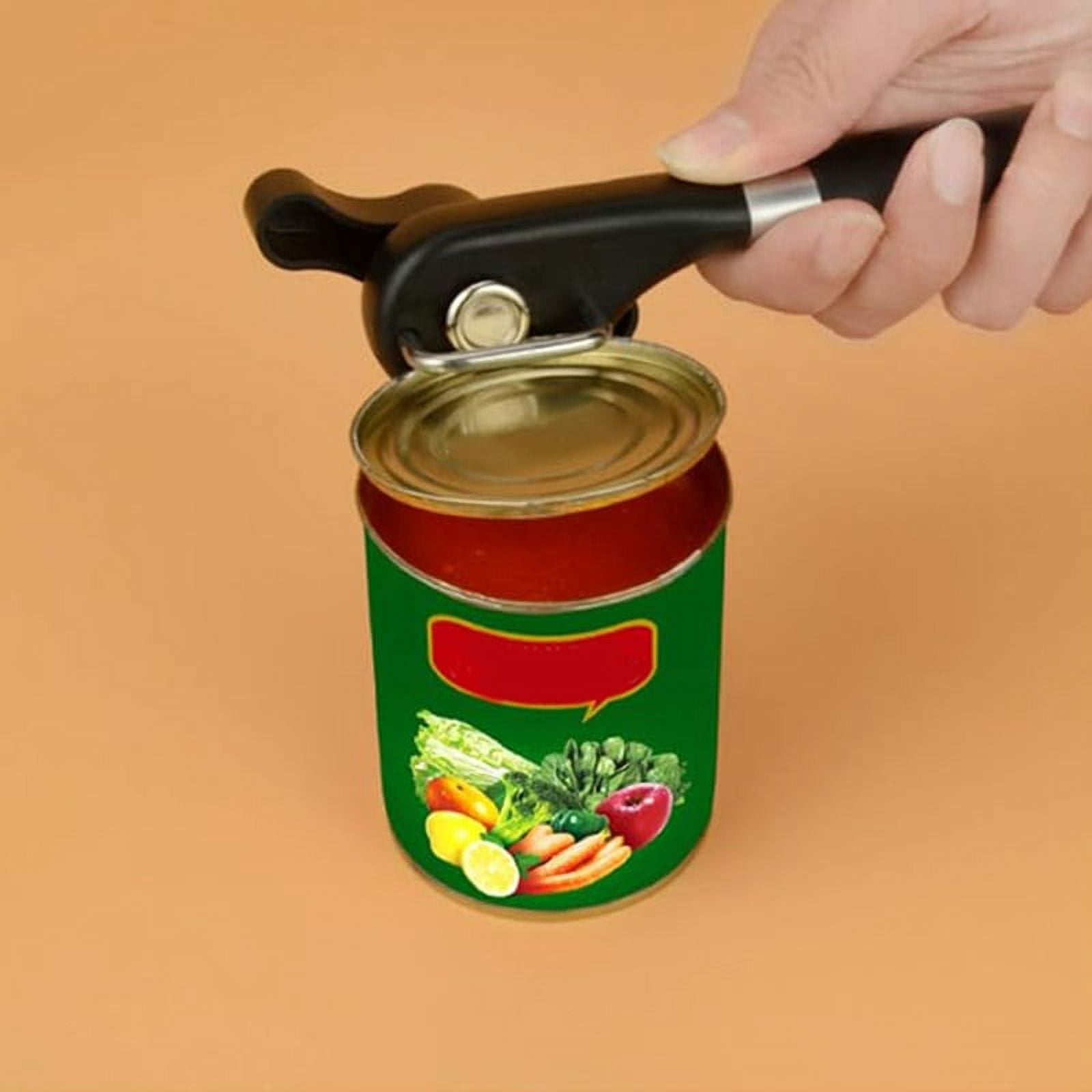 Bottle Opener,Handheld Safe Cut Can Opener Smooth Edge Can Opener Food Grade Stainless Steel