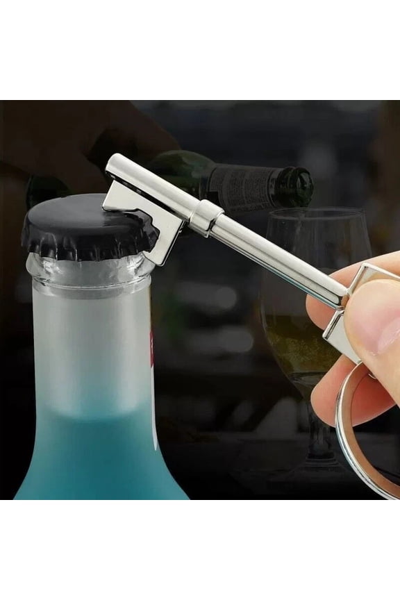 Bottle Opener Keyring - Clearance - Bottle Opener Keychain - Bar Accessories - Birthday Gifts - Beer Openers - Man Cave Gifts - Beer Keyring - Home Bar Tools - Cool Gadgets Men - Stocking Fillers
