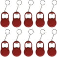 thumbnail image 1 of Bottle Opener & LED Keychains Set of 10, Bulk Pack - Perfect for Tradeshows, Party Favors, Other Events - Red, 1 of 5