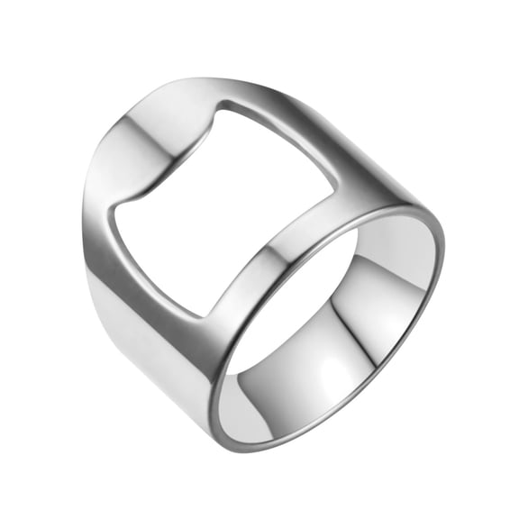 Bottle Opener Ring Creative Versatile Stainless Steel Finger Party Ring For Men Women Creative Beer Bar Tool