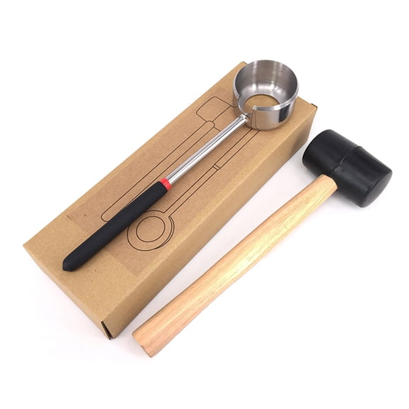 ULTNICE 1Set Stainless Steel Coconut Shell Opener Practical Tool for Removing Coconut Meat Fast