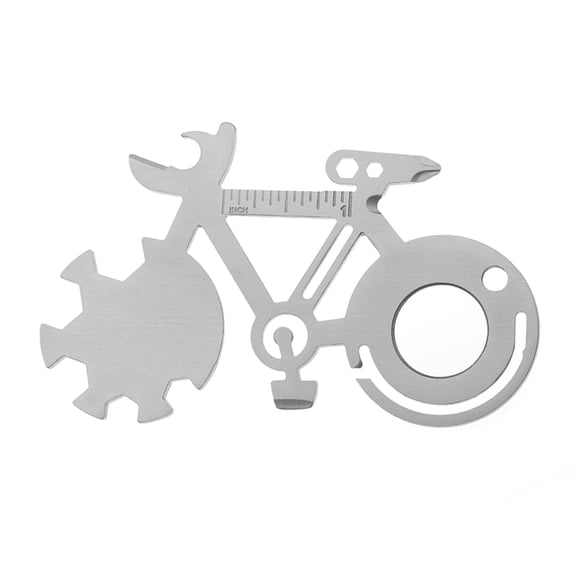 Bottle Opener Wrench Multitool Card Card Tool Metal Bike Shaped Survival Card Wallet Tool Card Bike Repair Tool