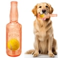 thumbnail image 1 of Bottle Shaped Squeaky Dog Chew Toys, Durable Indestructible Fetch Play Toy with Built-In Tennis Ball for Interactive Training, 1 of 6