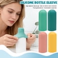 thumbnail image 1 of Bottle Sleeve Silicone Protective Boot Anti Slip Bottom Cover Heat Resistant Sleeve for Glass Bottles Tumblers Insulation Shield for Water Flasks Style B#109, 1 of 8