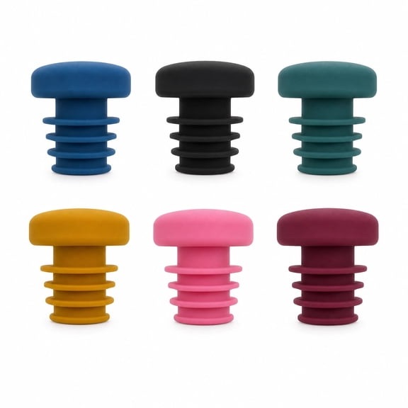 Bottle Stopper 6 - Piece Set, Multi - Color Wine Bottle Cap for Fresh - Keeping, Stylish and Durable, Perfect for Parties and Gifts