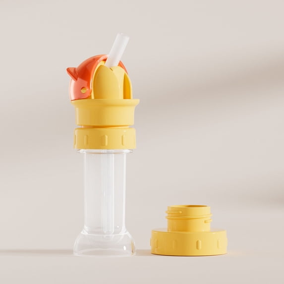 Bottle Straw Conversion Cap - 3-in-1 Water Bottle Straw Lid Replacement for Standard Bottles | Spill-Proof Travel Accessory, Fits Small Medium Large Openings | Includes Silicone Straws & Storage Box