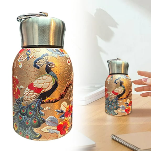 Bottle Suitable for family daily life Insulated Stainless Water Bottle Leak Proof With And Handle To Keep Drinks Hot And Cold Portable Travel Mug Suitable For Gym And (fashionable Color)