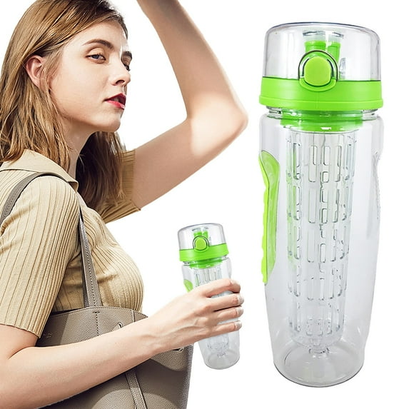 Bottle Suitable for family daily life Sunjoy Tech 960ML/32oz Fruit Infuser Sports Water Bottle With Strainer Spout Leak Proof Outdoor Water Cup Cycling Fitness Juice Cup For Gym Beach