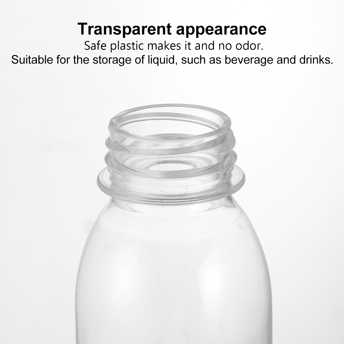 Bottle Transparent,10Pcs Transparent Water Bottle Plastic Beverage