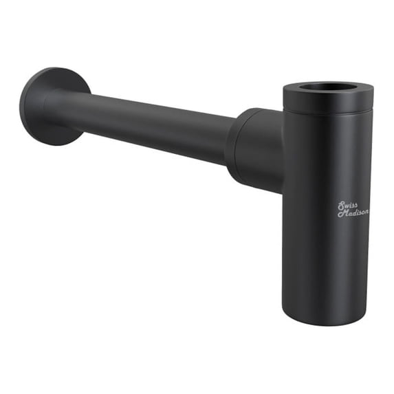 Bottle Trap Drain, Matte Black