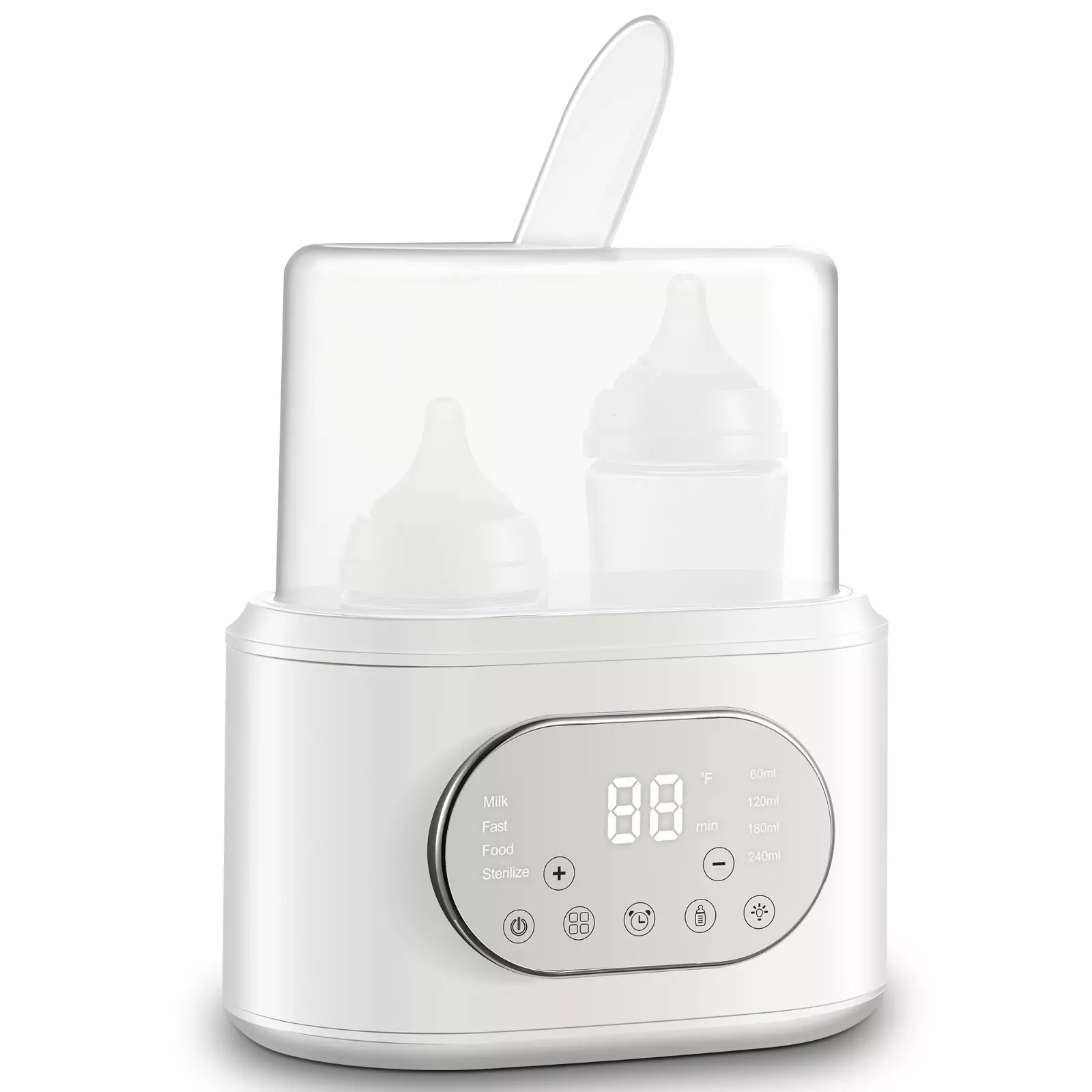 Bottle Warmer, 10-in-1 Fast Baby Bottle Warmer for Breastmilk & Formula ，Double
