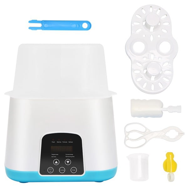 Bottle Warmer, 5-in-1 Fast Baby Milk Warmer with Timer for Breastmilk or Formula, Accurate Temperature Control, with Defrost, Sterili-zing, Heat Baby Food Jars Function