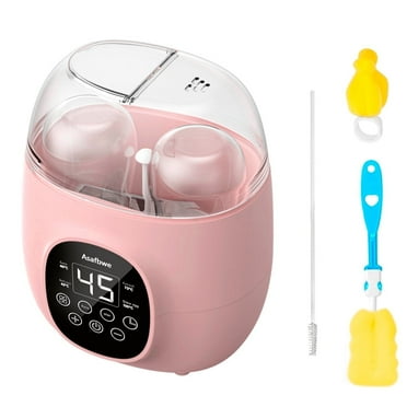 Bottle Warmer, 7-in-1 Fast Baby Bottle Warmer for Breastmilk and Formula, with Timer, Fits 2 Bottles, Accurate Temp Control, Milk Warmer with Thaw, Steri-lizing, Keep Warm, Heat Food