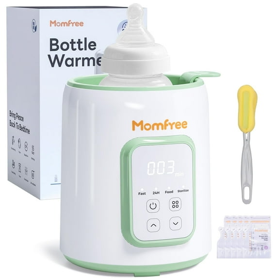 Bottle Warmer, 8-in-1 Fast Baby Bottle Warmer for Breastmilk and Formula,Milk Warmer with Accurate Temperature Control and Automatic Shut-Off,Multifunctional Bottle Warmers for All Bottles,Green
