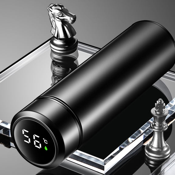 Bottle,With Led Temp Slim Coffee Cup Water Bottle With Removable Filter Slim 17oz Coffee Temp Display Removable Coffee Walled Water Filter Slim Coffee Display Removable Filter Siuke Red