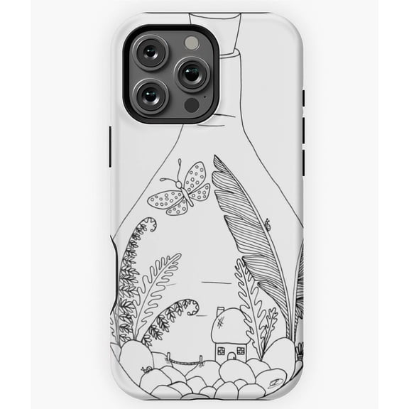 Bottle World Miniature Art Design Phone Case for iPhone 16 15 14 13 12 11 Pro Max