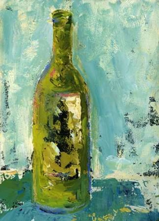 Bottle in Blue Canvas Art - Pamela J Wingard (20 x 28)