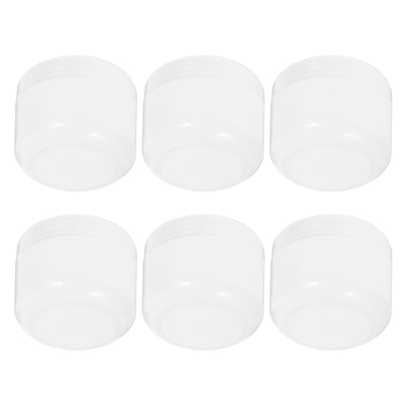 Bottled Cosmetics Travel 6 Pcs Transparent Container Pp Cream Containers Makeup Caboodle Storage Jar
