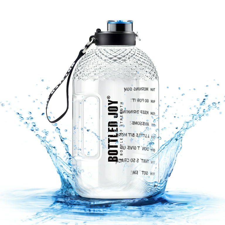 Portable Water Bottle, 1L Portable Sport Bottle Blue Convenient With Handle  And Push For Bodybuilding For Party 