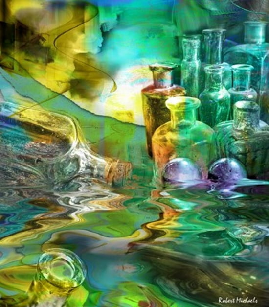 Bottled Transparency Canvas Art - Robert Michaels (19 x 22)