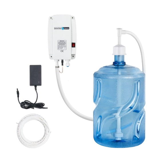 Bottled Water Dispenser Pump System 110V 20ft High Flow Water Bottle Pump with Single Inlet US Plug Compatible with Coffee Tea Machines Ice Makers Refrigerators