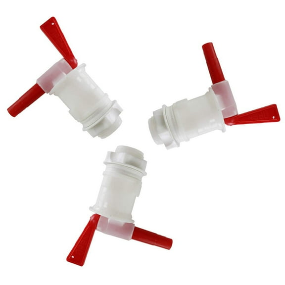 Bottling Spigot,Filler Spout Bucket Tap for Bucket Homebrew Wine Making Beer (3PCS Red)