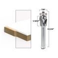 thumbnail image 1 of Bottom Bearing Ultra-Performance Compression Flush Trim Router Bit - 1/2" Shank - Yonico 33201, 1 of 2