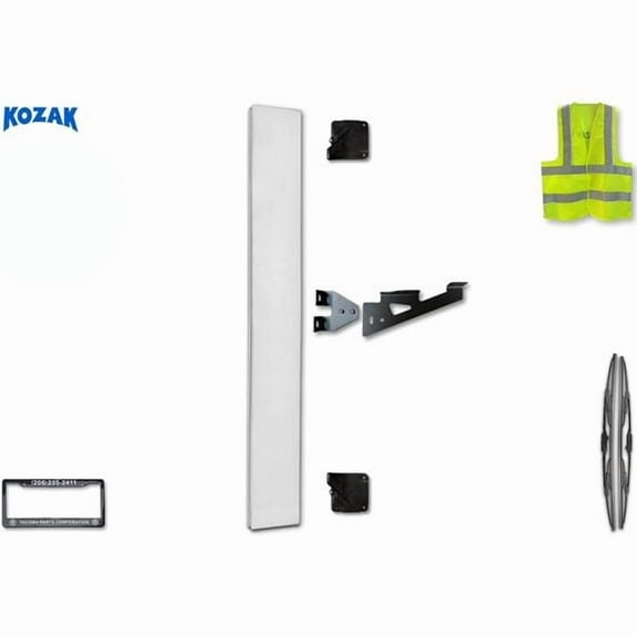 Bottom Cab Cabin Wing with Brackets Set Narrow Version Fairing for Right Passenger Side, Compatible with Freightliner Cascadia 2008-2017