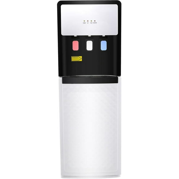 Bottom Loading Water Cooler Dispenser Hot & Cold Standing Water Dispenser with Over-Temperature&Overload&Anti-Dry Burn Protection for Home,Office Use