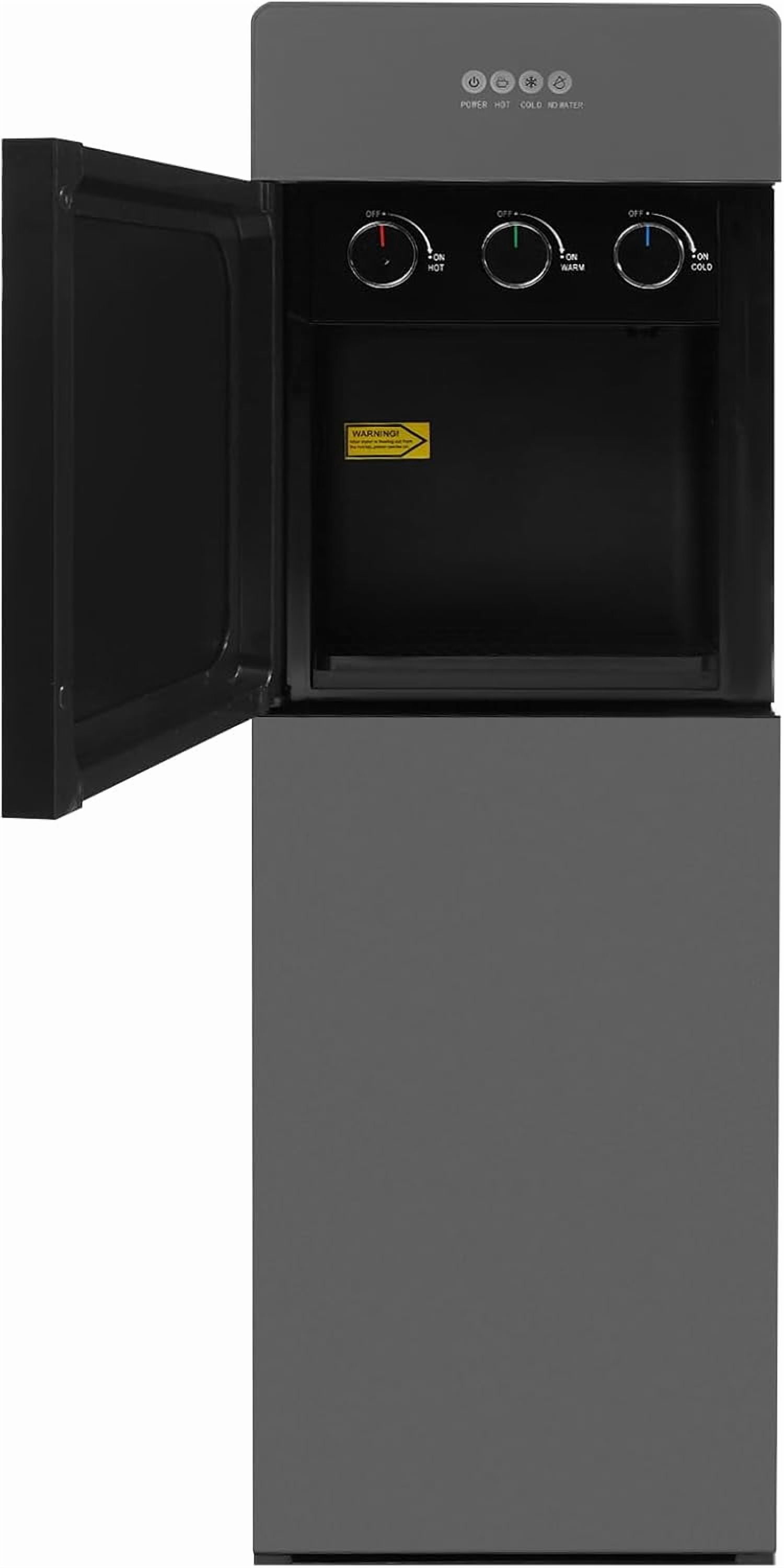 Bottom Loading Water Cooler Dispenser for 5 Gallon Bottle, 3 Temperature Settings Hot Cold & Room Water Perfect for Homes, Kitchens