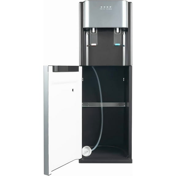 Bottom Loading Water Dispenser for 5 Gallon Bottles, Cold & Hot Water Dispenser Water Cooler Dispenser with Heating and Cooling Functions for Office Home, Dark Gray
