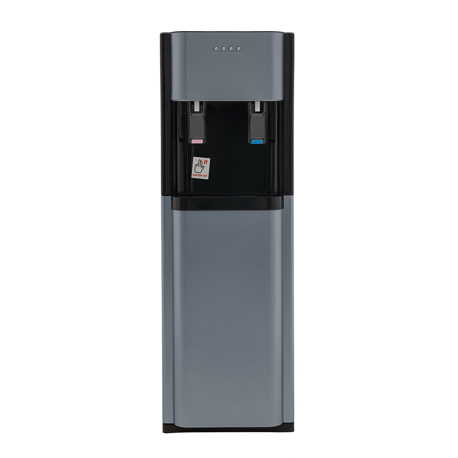 Bottom Loading Water Cooler Dispenser, Water Dispenser with Heating and Cooling Functions, for Home, Office (Dark Gray)