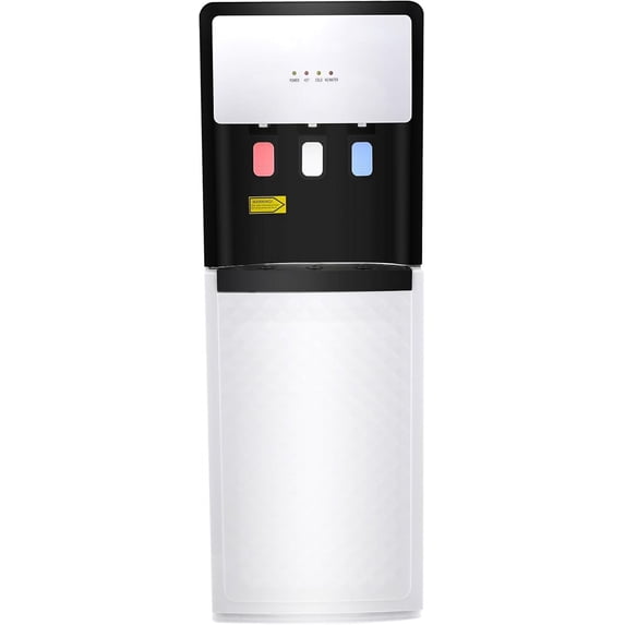 Bottom Loading Water Dispenser, Floor Standing Hot&Cold Water Dispenser with 3 Temperature Settings, Indicator Lights & Removable Drip Tray, for Home Office and Living Room
