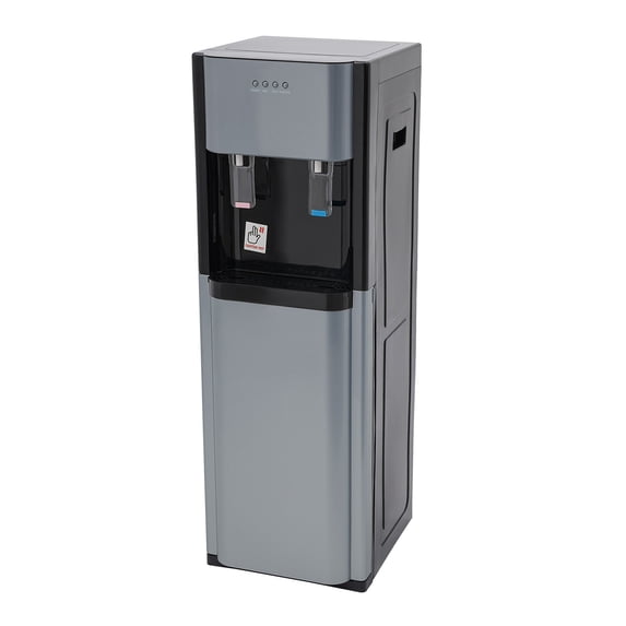 Bottom Loading Water Dispenser with Hot & Cold Water,304 Stainless Steel Inner Liner,5 Gallon Bottle,620W Power Safe for Home/Office/Commercial (Dark Gray)