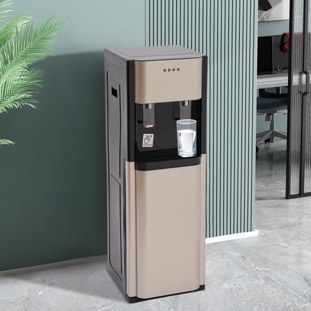 Bottom Loading Water Dispenser with Hot & Cold Water,304 Stainless Steel Inner Liner,5 Gallon Bottle,620W Power Safe for Home/Office/Commercial ( Gold)