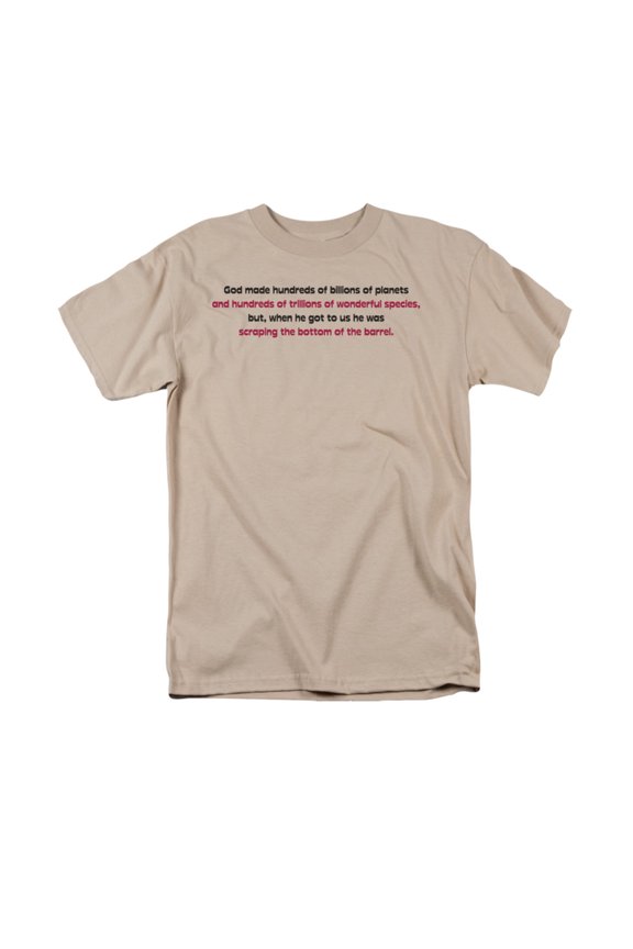 Bottom Of The Barrel God Religious Humorous Saying Adult T-Shirt