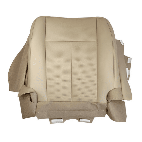 Bottom Perforated Microfiber Leather AC Seat Cover Tan - 2007-2014 Ford Expedition (Passenger Side)