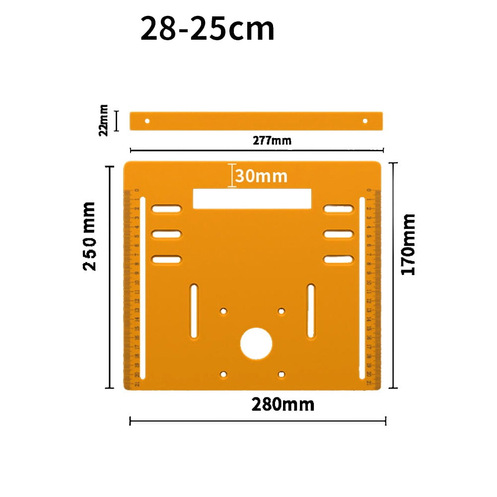 Bottom Plate Adjustable Cutting Machine Circular Saw Guide Plate Saw Base Woodworking Bench