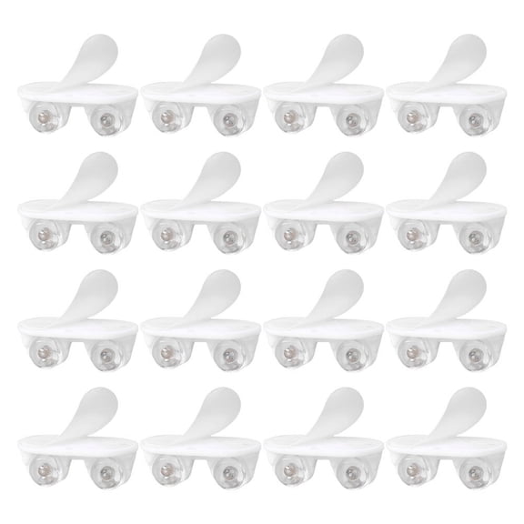 16-Pack Plastic Bottom Rollers Adhesive Wheels for Trash Cans Garbage Bin Replacement Casters Pulley Block Accessories