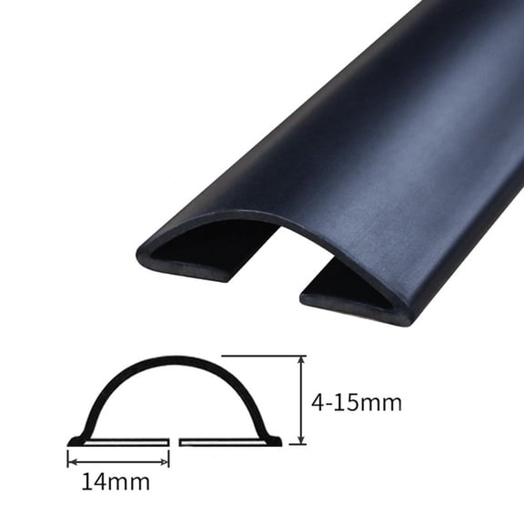 Bottom Seal Strip Door Gap Flexibility Guard Parts Protector Self-Adhesive Stopper White/Black/Gray 1 Pc Floor Black