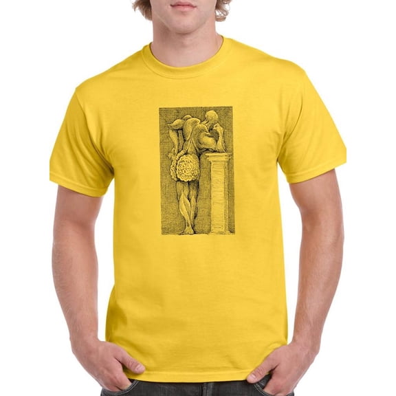Bottom Thoughts T-Shirt Men -Mohsen Najafi Designs, Male Medium