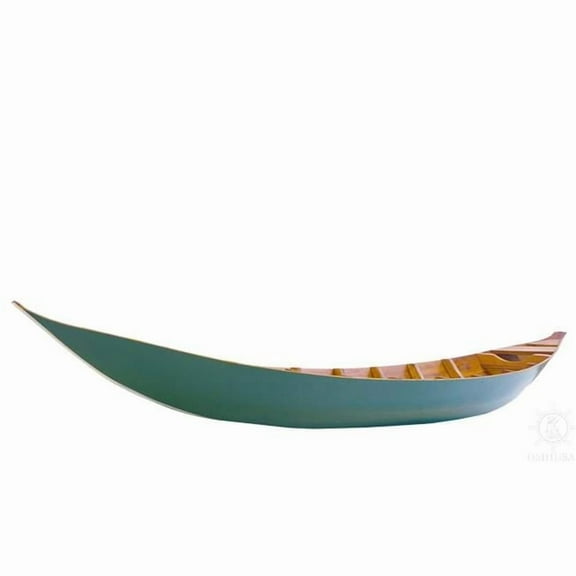 Bottom Thuyen Ba La Tam Ban Small South East Asia Sampan Boat, Teal