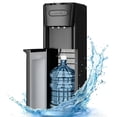 thumbnail image 1 of UrbanSync Bottom Loading Water Dispenser for 3 or 5 Gallons, 3 Temperatures (Cold/Hot/Warm) with Child Lock, Display Light, for Apartments, Schools, Companies, Black, 1 of 10