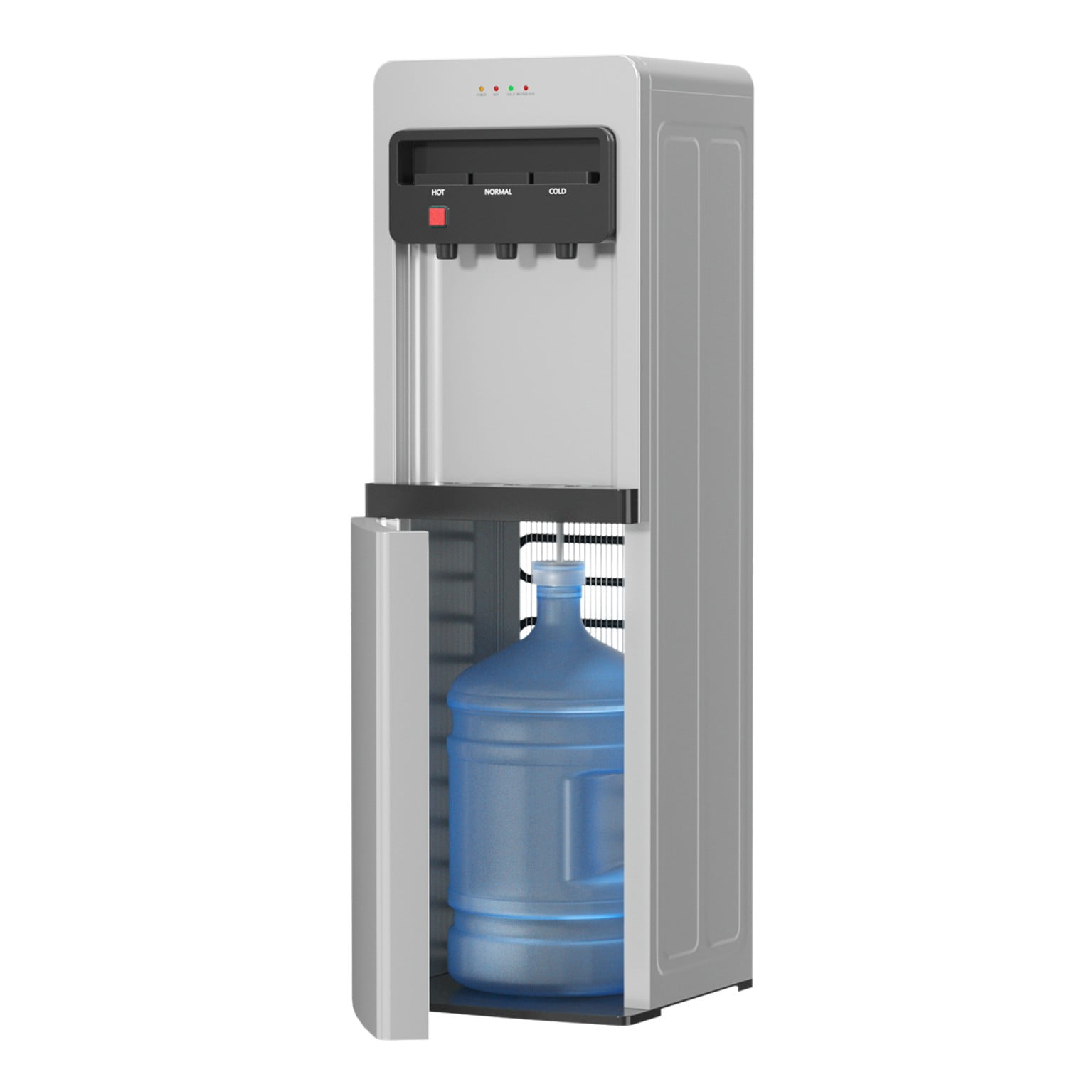 Behome Bottom Load Water Cooler Dispenser with Lack Water Alert, 3 Temperature Settings-Hot, Cold & Room-Temperature Water, Holds Up to 5 Gallon Bottles, for Homes, Kitchens, Dorms