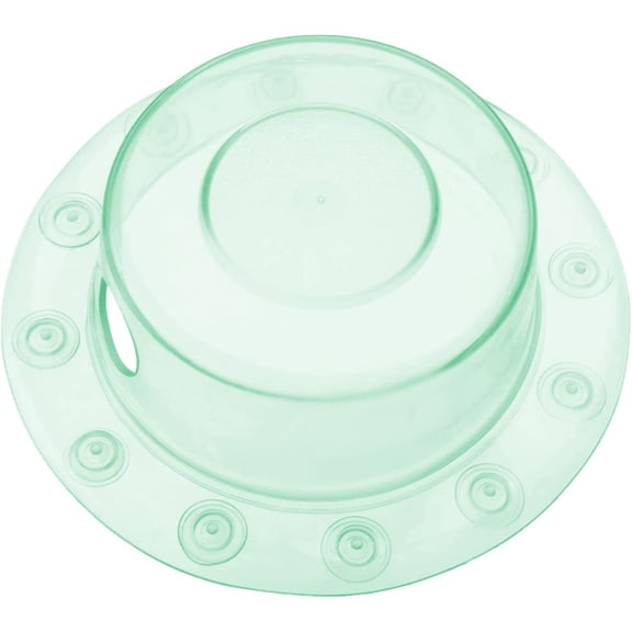 Bottomless Bath | Overflow Drain Cover for Tub | Best Gifts for Mom, Spa & Bath Accessories | Drain Block, Water Stopper Plug | Bath Essentials for Women | 4" Diameter, Green
