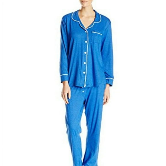 Bottoms Out Women's Knit Pajama Set, Blue, X-Large