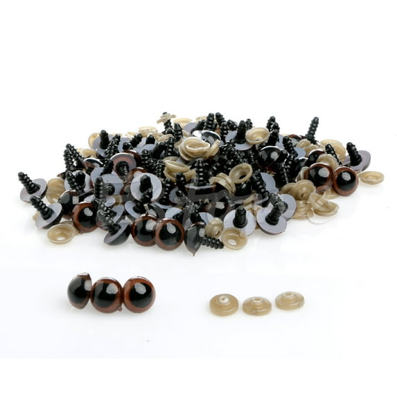 Bottone 100Pcs/Set 10mm Safety Eyes For Teddy Bear for Doll Puppet Craft