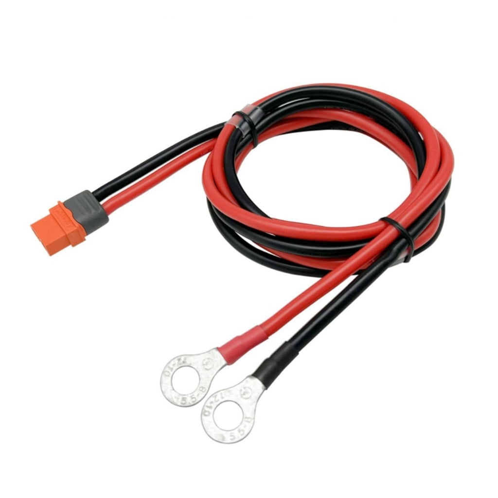 Bottone 10AWG XT60i to O Rings Cable 150CM Durability for Efficient Power Transfer in Solar Power System